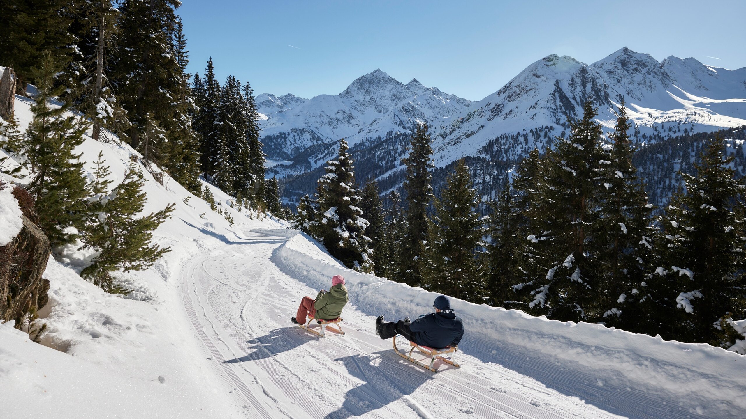 Zentrale Unterkunft zum Rodeln im Skigebiet Soelden