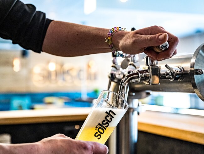 Sölsch Bier genießen im Hotel und Restaurant in Sölden