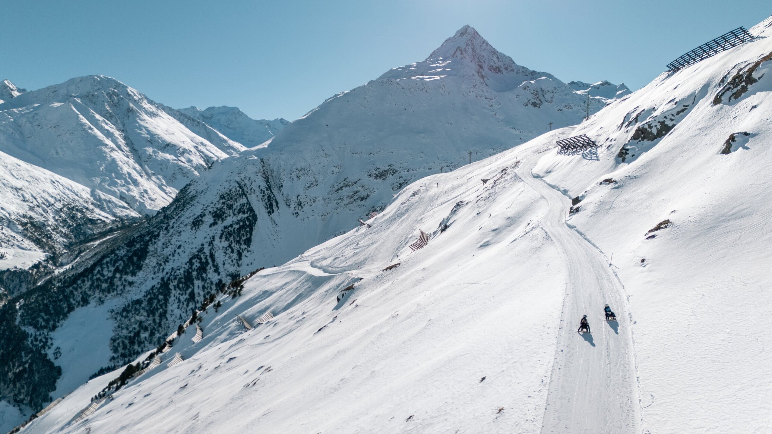 Zentrale Unterkunft zum Rodeln im Skigebiet Soelden
