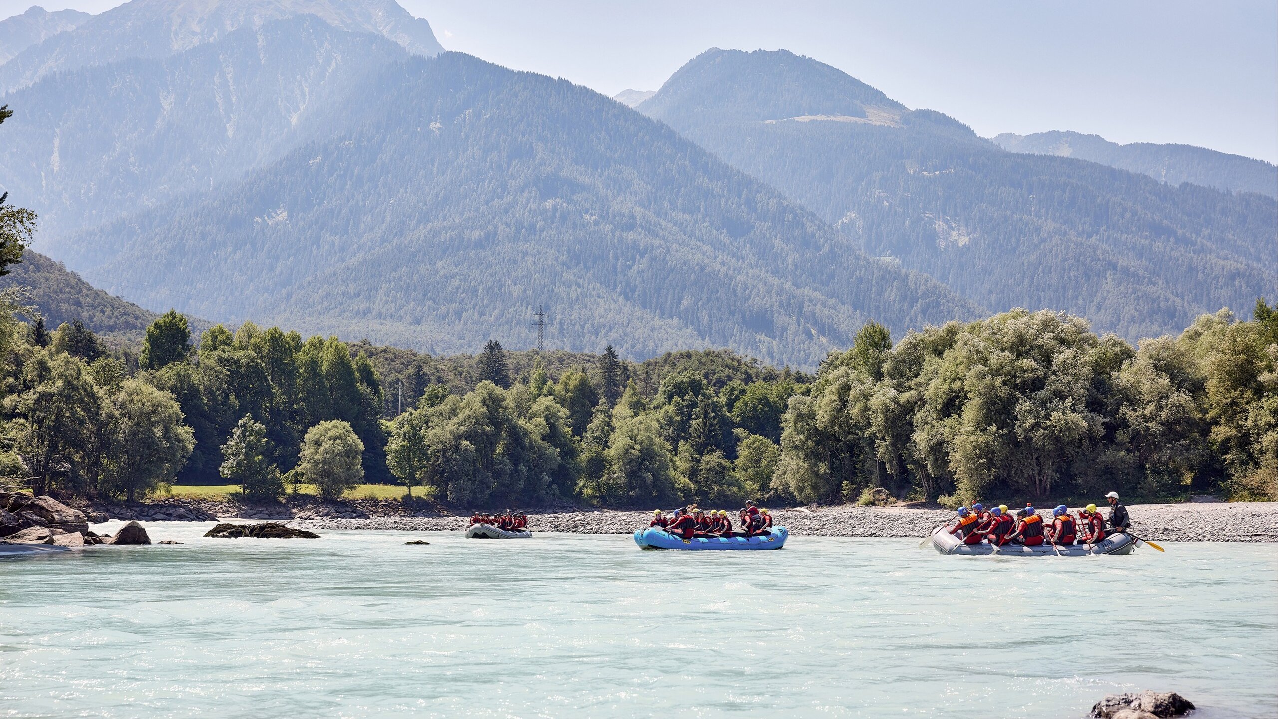 Action pur beim Rafting und Canyoning im Ötztal 